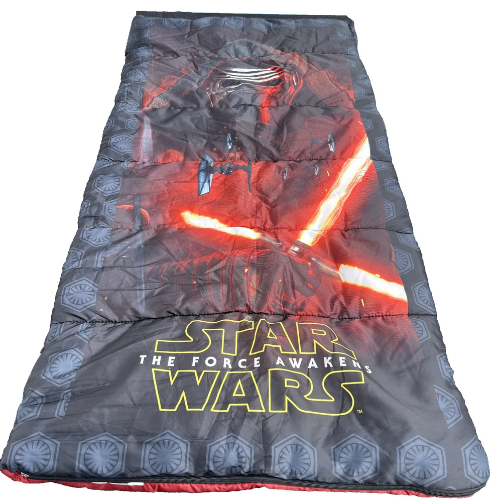 STAR WARS THE FORCE AWAKENS KYLO REN KIDS CAMP SLEEPING BAG 28" X 56"